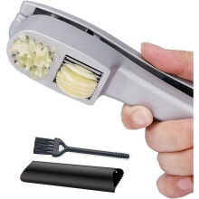Spremiaglio - Acciaio inox - Multifunzionale 2 in 1 - Pelapatate rapido - Spazzolino per la pulizia