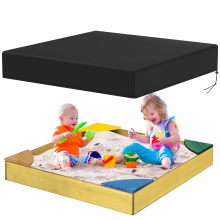 Bâche de bac à sable avec cordon de serrage, bâche carrée anti-poussière pour bac à sable de plage, bâche imperméable pour bac à s