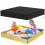 Sandbox Cover With Drawstring, Square Dust-proof Beach Sandbox Cover, Waterproof Sandpit Swimming Poola 5