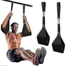 Adjustable Arm Hanging Ab Straps for Pull Up Bar Abdominal Muscle Building Core Strength Training Leg Raise Strap Home Gym Fitness Workout for Men & W