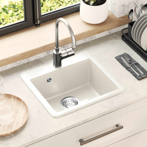 VidaXL vidaXL Sink White 470 x 440 mm Granite