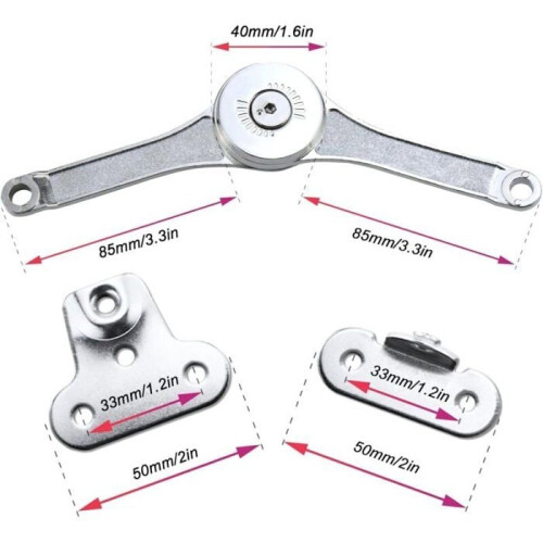 Cerniera - RNEMITERY - Sollevamento - Acciaio inox - 66 mm - 2 pezzi 1