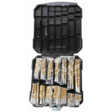 Set di 99 punte da trapano elicoidali placcate in titanio in scatola di plastica, apri-fori per la lavorazione del legno, set di punte
