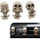 3er-Pack Auto-Lufterfrischer mit Totenkopf-/Skelett-Design, Lüftungsschlitzclips 1