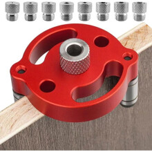 Dima per foratura tasselli - Confezione da 1 - Set 3/4/5/6/7/8/9/10 mm - Guida verticale - Per la lavorazione del legno