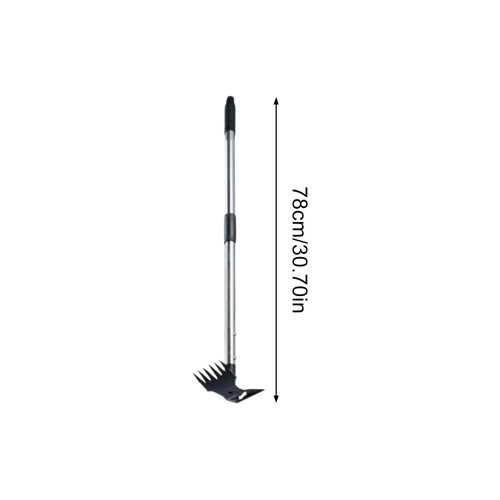 (Pointed 2 Section) Dual Head Garden Hoe & Rake Tool 1
