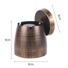 Metall-Aschenbecher mit Deckel - Kreativer kegelförmiger Aschenbecher für Bar, KTV, Café S
