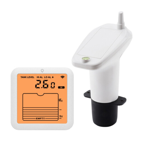 Ultrasonic Level Meter with LCD Display - Wireless Water Tank Level Sensor