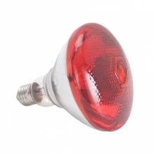 Infračervená červená tepelná lampa 220V 100 - 275 W E27 pro kuřata, odchovné kurníky, kuřata a plazy.