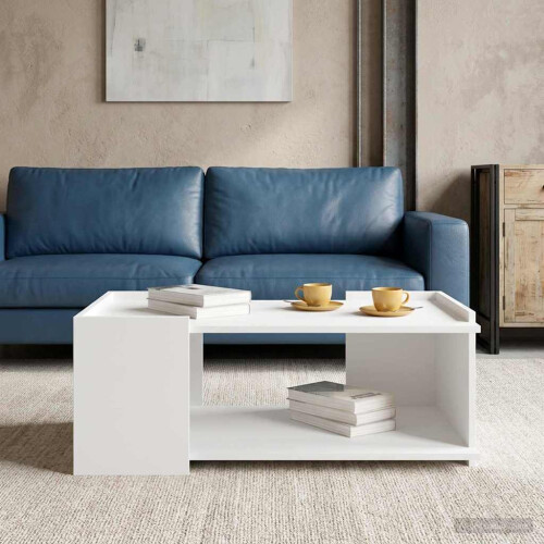 VidaXL vidaXL Coffee Table White 90 x 50 x 33 cm Engineered Wood 2