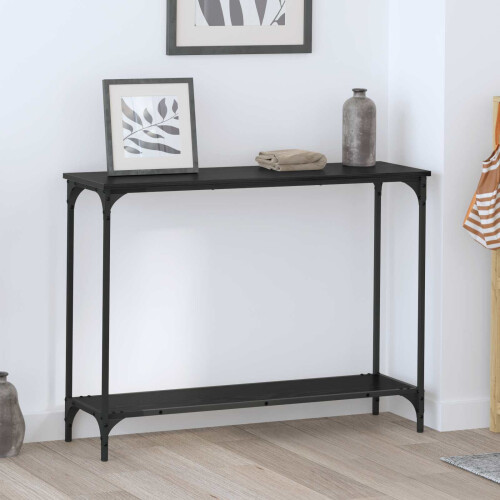 VidaXL vidaXL Console Table Black oak 101 x 30.5 x 75 cm Engineered wood