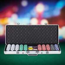 Poker bag with 500 chips