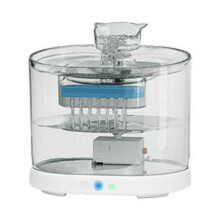 (Smart version [water sensing], EU Plug) Stainless Steel Automatic Circulating Water Fountain for Cats and Dogs, Quiet Pump, Large Capacity, Filter