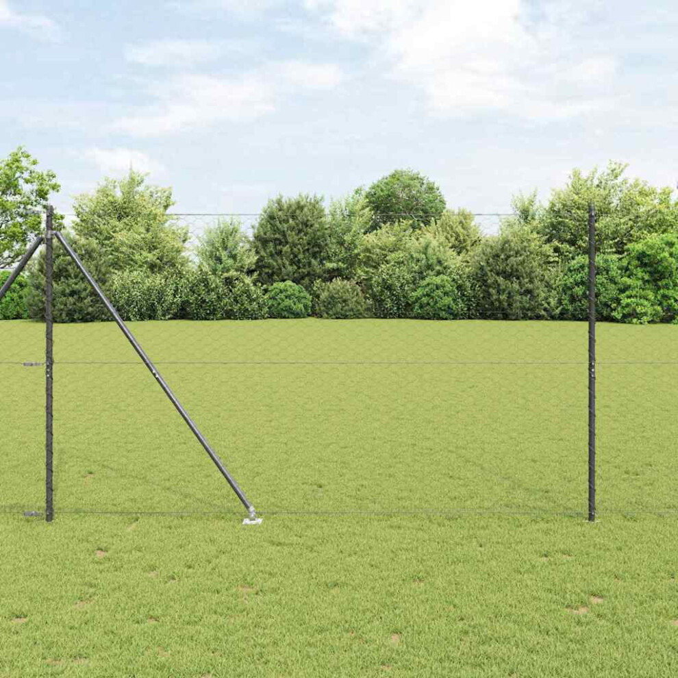 Vidaxl Welded Wire Fence With Spikes 100 X 1.5 M (W X H)