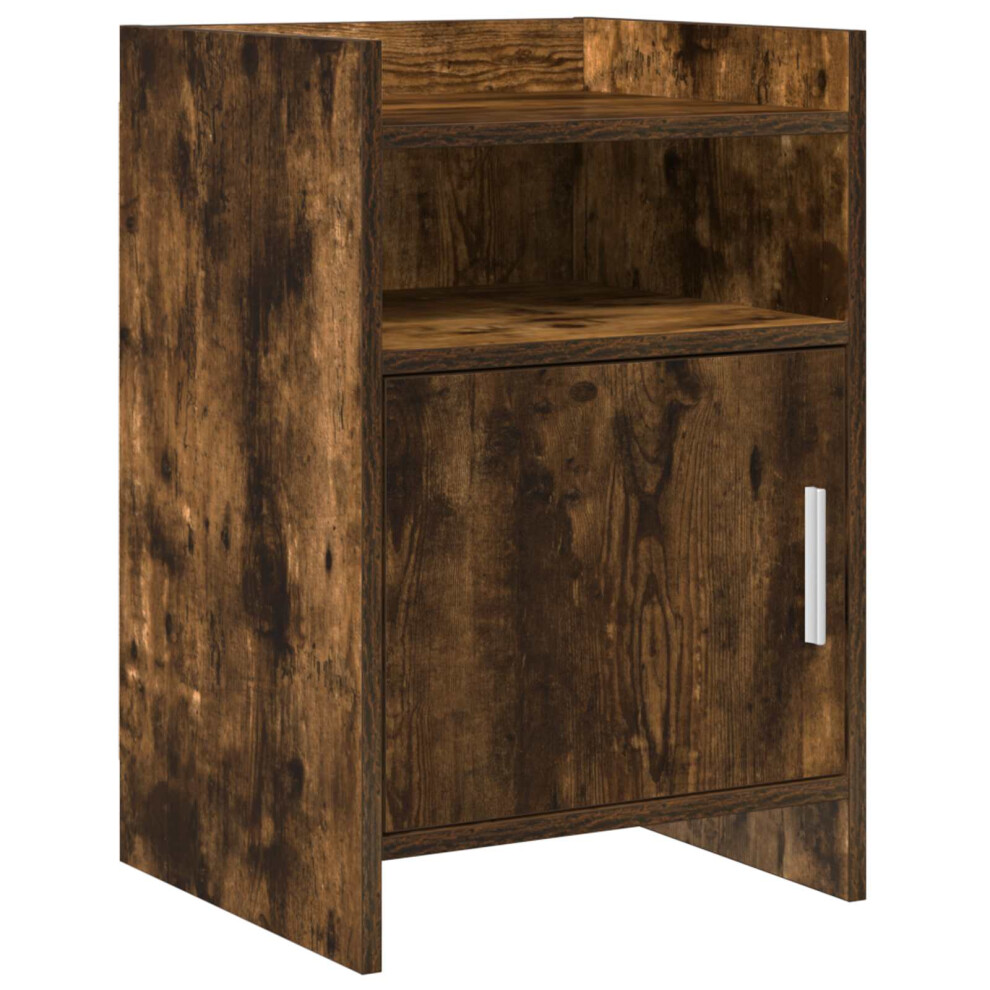 Vidaxl Bedside Tables Smoked Oak 40 X 36 X 60 Cm Engineered Wood