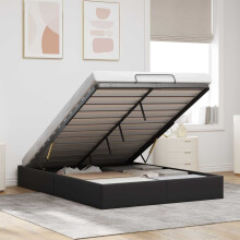 vidaXL Ottoman Bed Frame Black Queen Size Velvet
