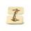 Jewelco London Jewelco London Men's Solid 9ct Yellow Gold Twin Rectangular Ogee Pattern Chain Linked Cufflinks (with ID Strip) - JCL035 3