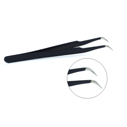 Black Eyelash Extension Tweezers Set (2 Pack) 2