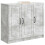 VidaXL vidaXL Sideboard Concrete Grey 89 x 34.5 x 77 cm Engineered Wood 5