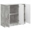 VidaXL vidaXL Sideboard Concrete Grey 89 x 34.5 x 77 cm Engineered Wood 2