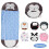 Sacco a pelo Ohlala con cuscino comodo e morbido per bambini 160*60 cm - Blu 3
