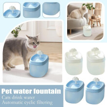 (Matches the image, One Size) Pet Intelligent Water Dispenser, Automatic Circulating Filter, Live Water Cloud Feeder, Silent Design, 2L Capacity
