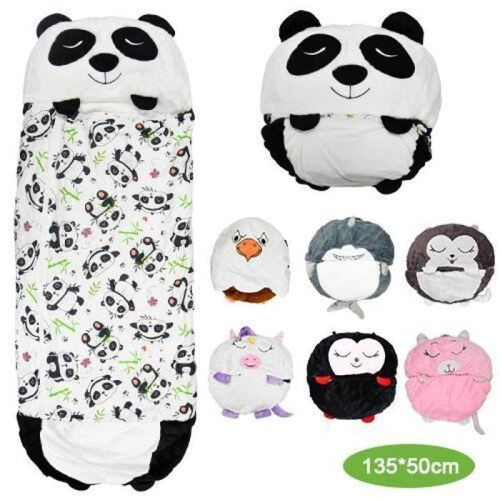 Sacco a pelo Ohlala con cuscino comodo e morbido per bambini 135*50 cm - Panda 1