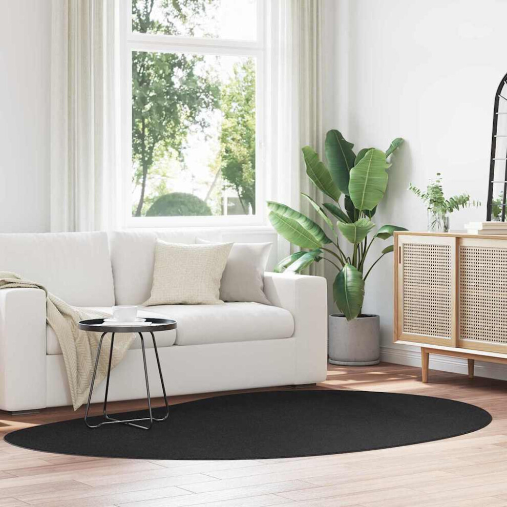 Vidaxl Area Rugs Huarte Black 160 X 230 Cm Polyester