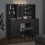VidaXL vidaXL Dressing Table Set with Drawer 3 pcs Black Oak Engineered Wood 4