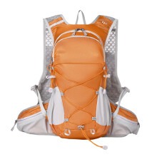 Sac de trekking en polyester dur avec rembourrage net-1orange