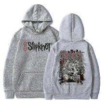(XL, grey) Prepare For Hoodie Metal Sweatshirt Man Hoodies Tops Men Slipknots Double Sided Print Hooded Pullover