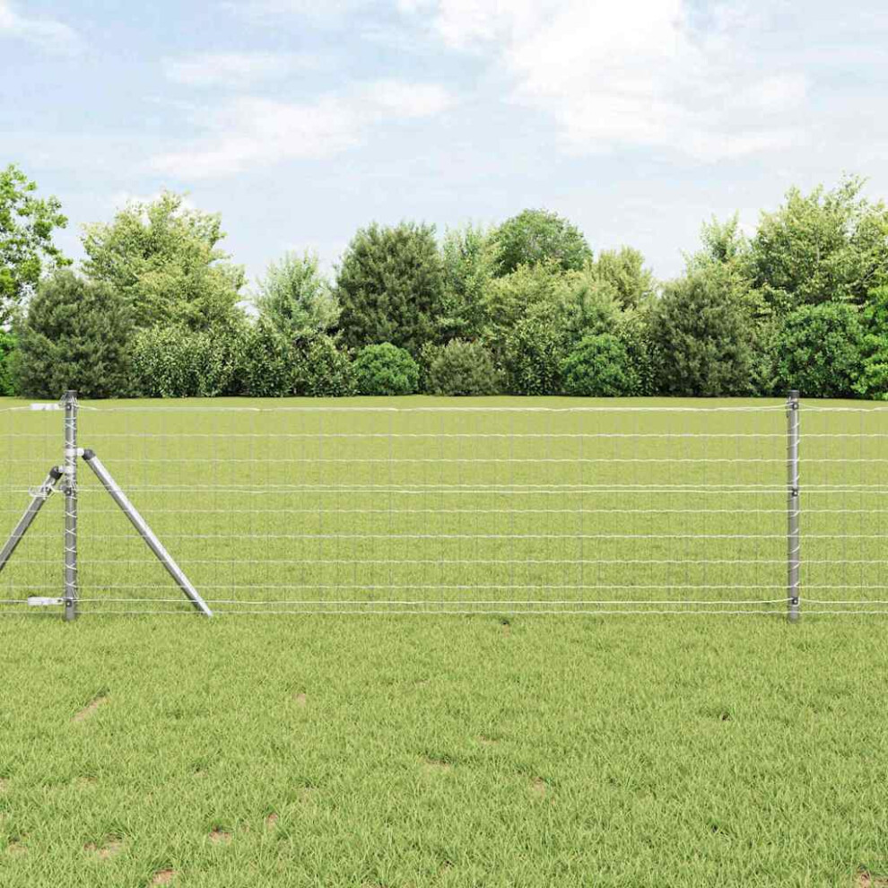 Vidaxl Euro Fence 0.4 X 10 M Pvc-Coated Iron