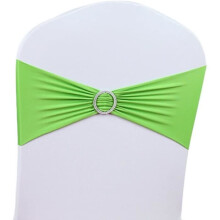 Set of 50 Chair Bow Ties, Decoration Bow Ties for Wedding Banquet (Green)
