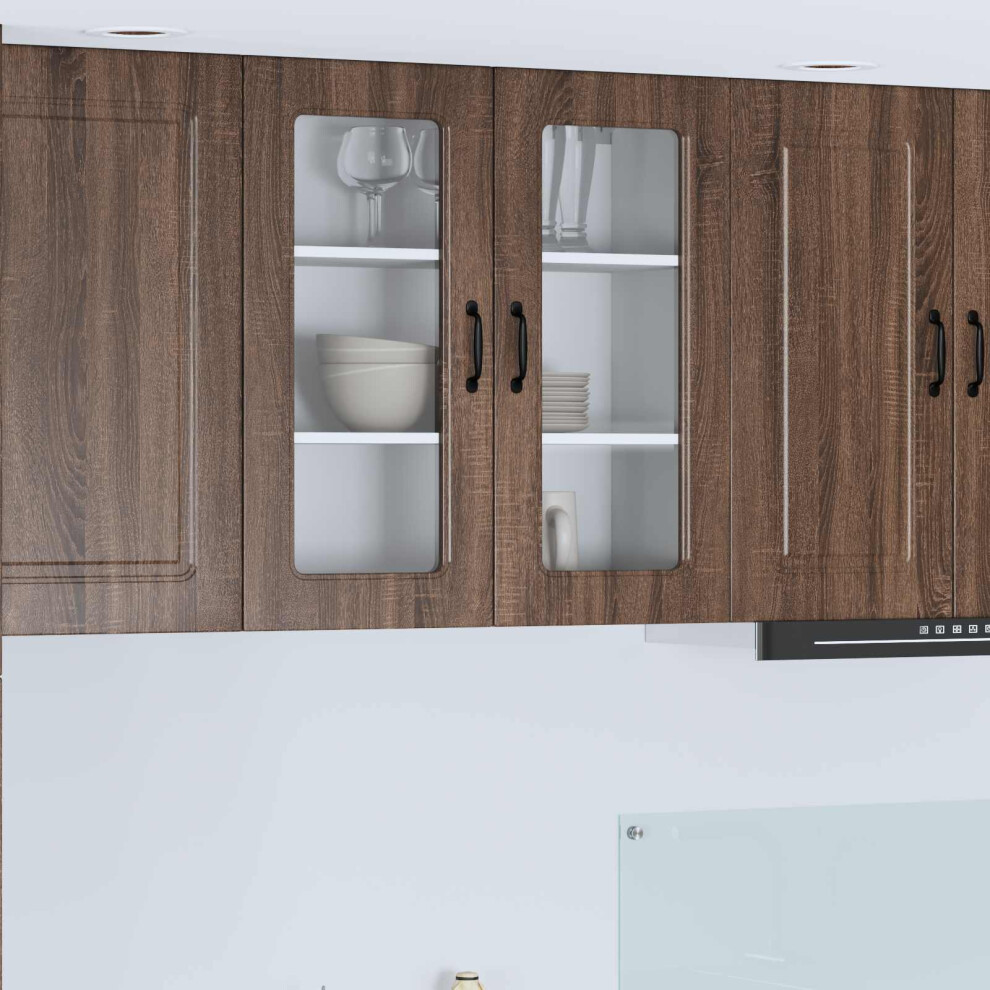 Vidaxl Dishwasher Panel Kalmar Brown Oak 80 X 31 X 80 Cm
