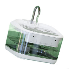 (Black) 4.5L Quiet Pet Drinking Fountain Stainless Steel Design Automatic Circulating Water Dispenser For Cats And Small Breeds
