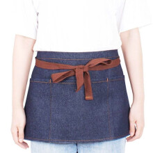 Unisex denim apron for home and kitchen, chef's denim apron, half-length waiter's apron for restaurant