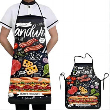 Kitchen Apron - Brand - Model - Waterproof and Stain Resistant