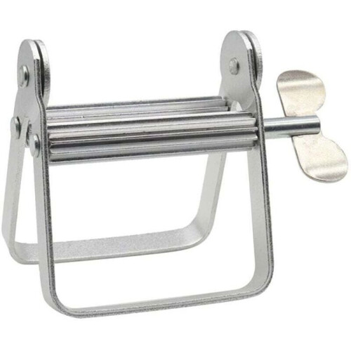 Toothpaste Squeezer - MICH - 1 piece - Silver - Versatile Uses - Anti-Waste - Rotating Handle