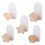 Wooden Star-Shaped Key Hook, Heart-Shaped Modern Coat Hook, Wall-Mounted Bag Hook, Handle 1