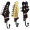Wall Hooks - LARGEIGHT - Guitar - 3 Hooks - Multiple Colors - Home Decor 1
