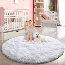 Rug - LECOO - Shaggy - Round - 120x120cm - Non-slip - Comfortable