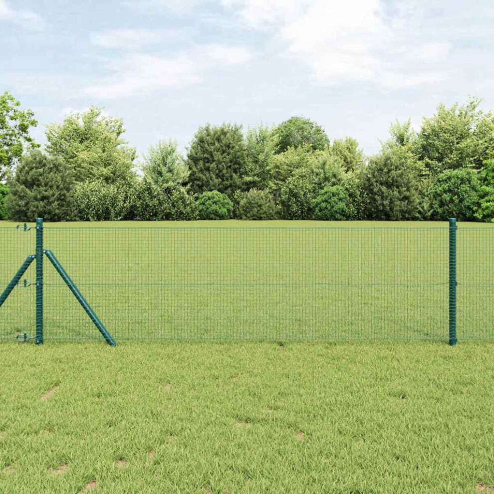 Vidaxl Welded Wire Fence 10000 X 50 Cm Green