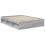 VidaXL vidaXL Bed Frame with Storage Grey Sonoma 135 x 190 cm Solid Pine Wood 2