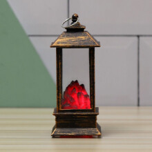 Halloween Lantern - Flame - Oil Lamp - Light-Up Ornaments - 5x5x13cm