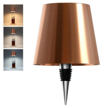 Rechargeable bottle lamp with 3 color lighting modes, wireless LED lighting for bar counter and decoration
