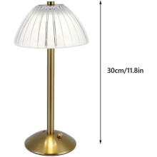 Wireless LED table lamp: battery-powered, dimmable, for living room, bedside table, office