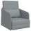 VidaXL vidaXL Folding Sofa Bed Light Grey 65 x 80 x 83 cm Fabric 2