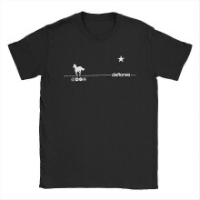 (XXL, navy blue) Deftones Rock Ohms White Pony Outfit Shirts Men Women metal Casual Cotton Classic Tees