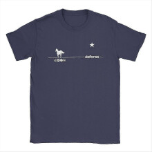 (XL, navy blue) Deftones Rock Ohms White Pony Outfit Shirts Men Women metal Casual Cotton Classic Tees