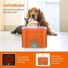 (Dream island water dispenser - gray, Japanese Plug) Dream Island 2L Pet Water Fountain with LED Night Light, Automatic Circulation for Cats and Dogs